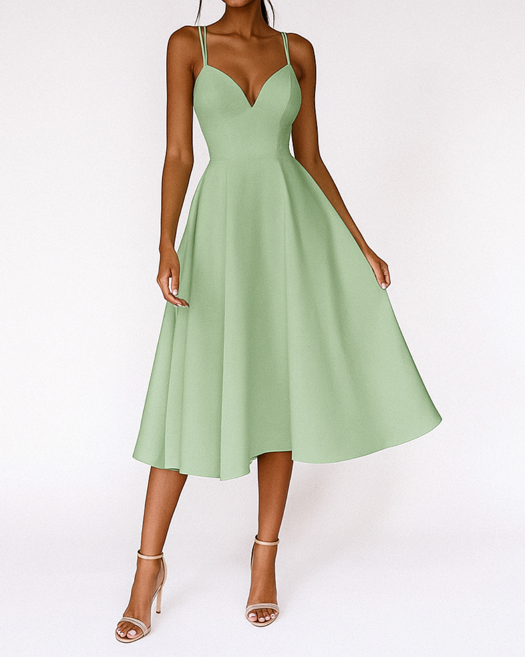 Daisy | Strappy Midi Wedding Guest Dress