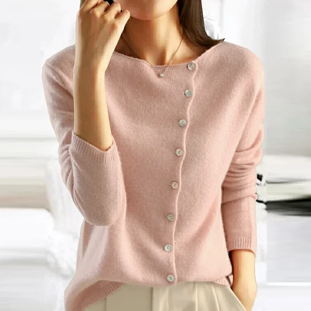 Thalia | Button-Down V-Neck Cardigan for Women