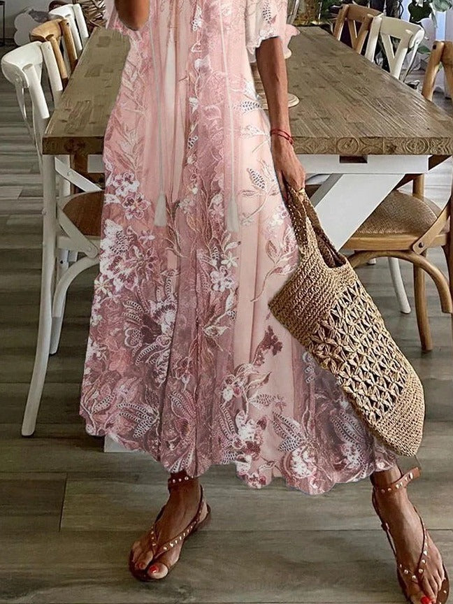 Seraphina | Floral Maxi Casual Summer Dress