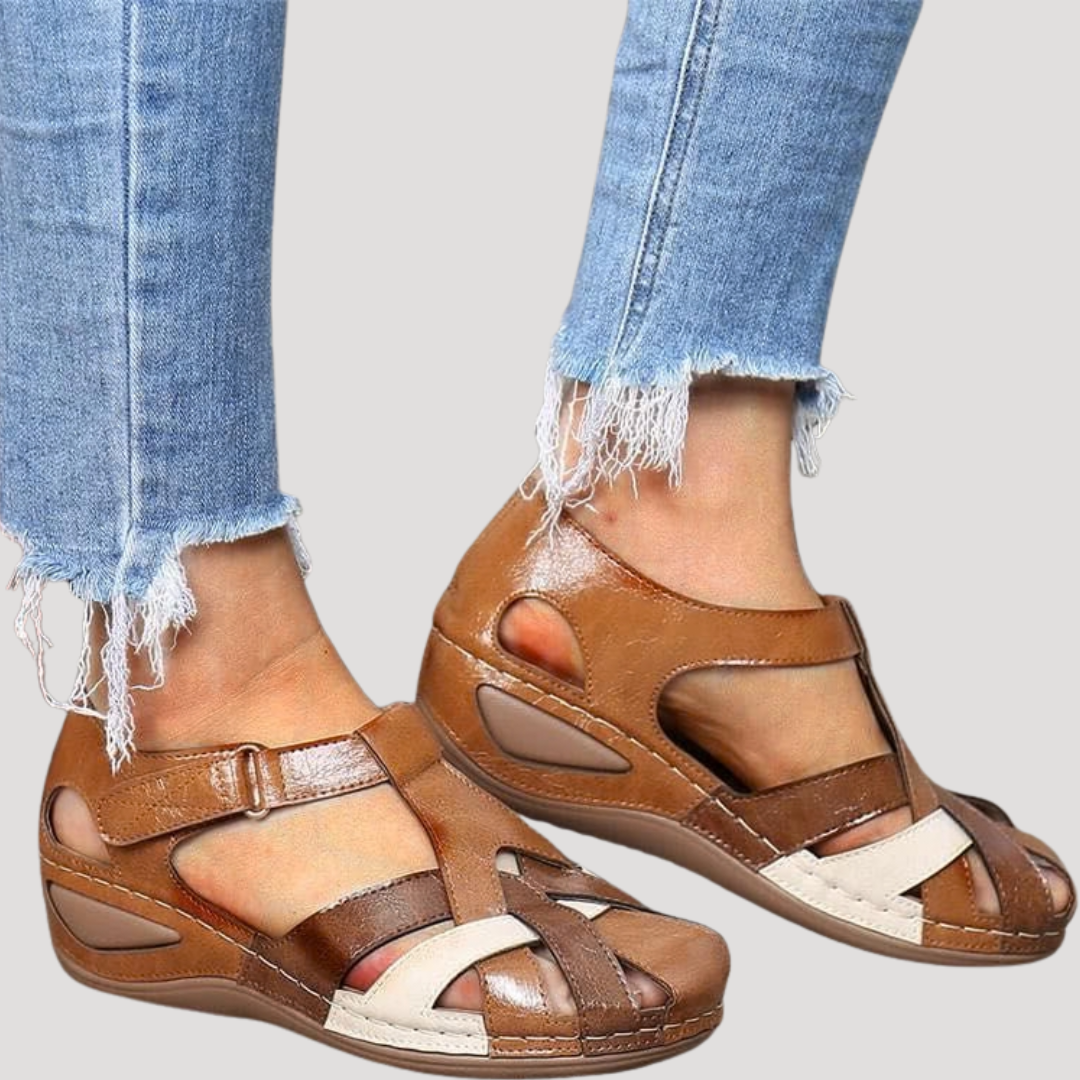 Juniper | Women's Closed Toe Woven Strap Sandals