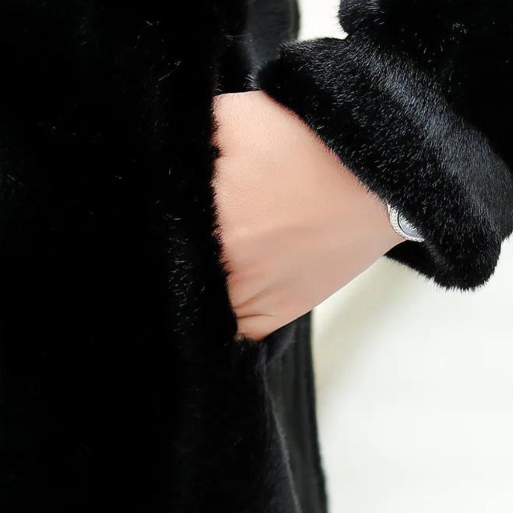 Marlou | Faux Fur Coat with Stand Collar for Women