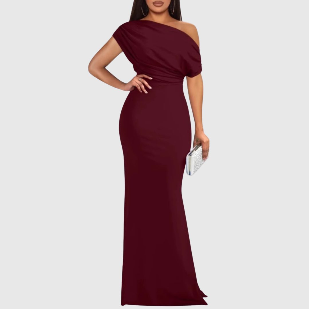 Violetta | One-Shoulder Maxi Gown for Women