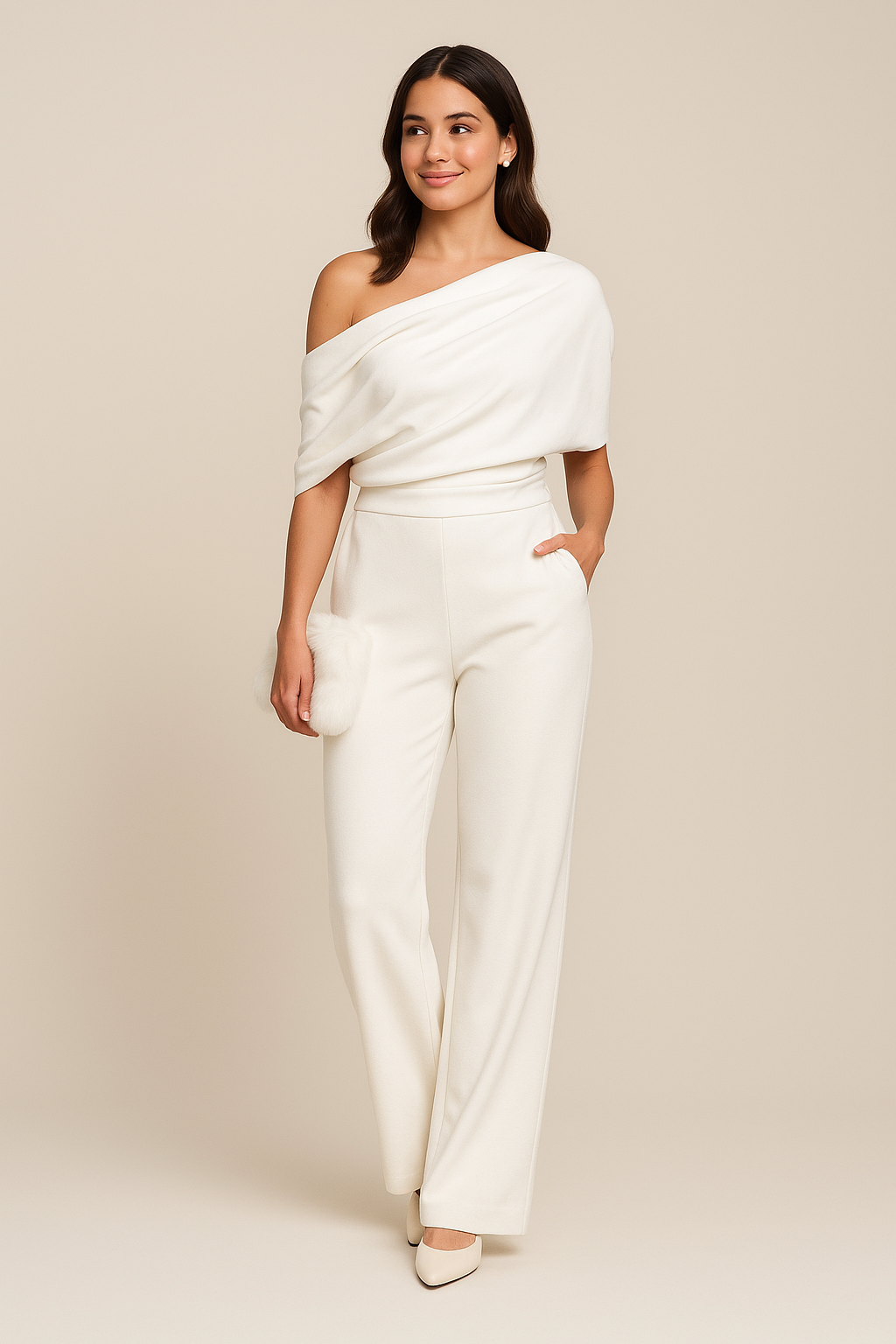 Primrose | One-Shoulder Wide Leg Jumpsuit for Women