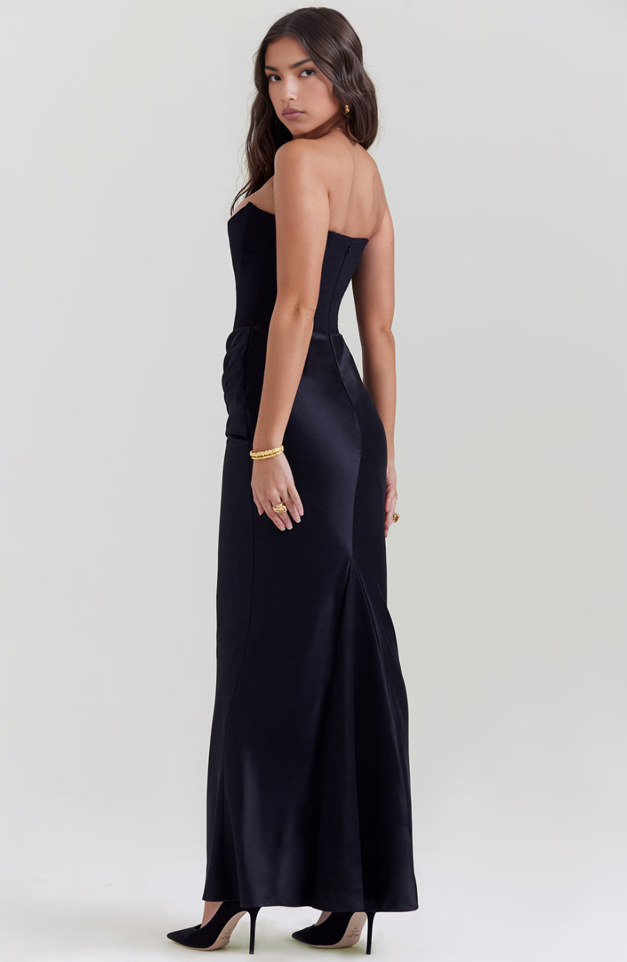 Aletheia | Wedding Guest Strapless Maxi Dress for Women