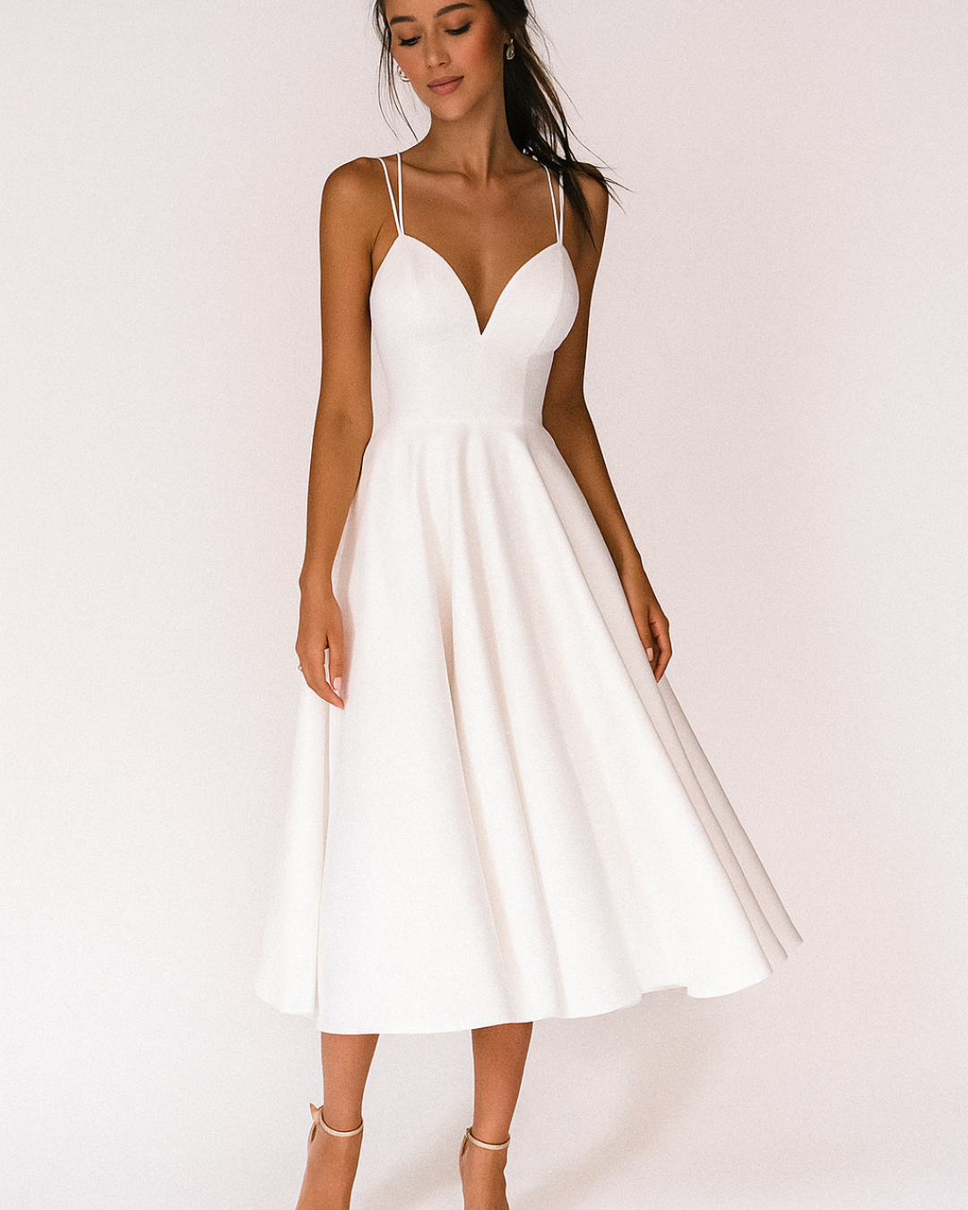 Daisy | Strappy Midi Wedding Guest Dress