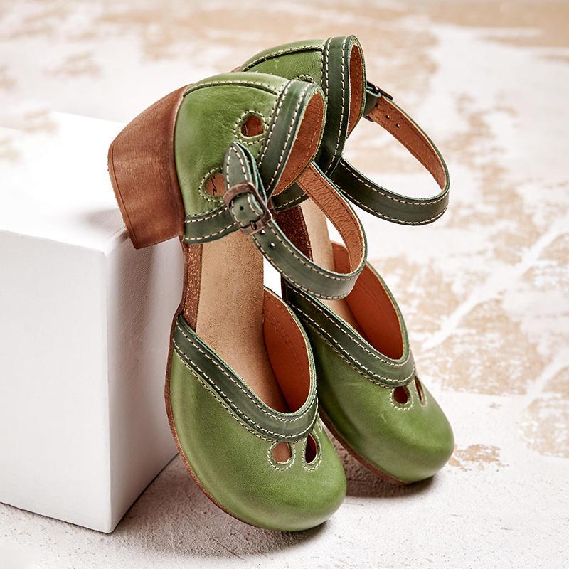 Charlotte | Ankle Strap Mary Jane Flats for Women