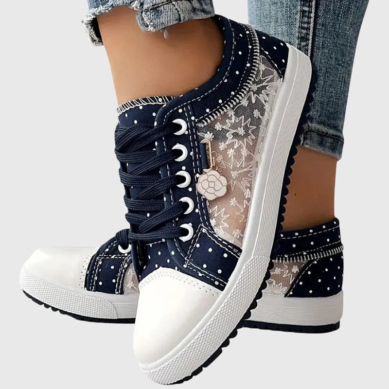 Elena | Lace-Up Platform Sneakers for Women