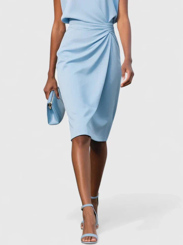 Mayim | Sleeveless Wrap Midi Dress for Women