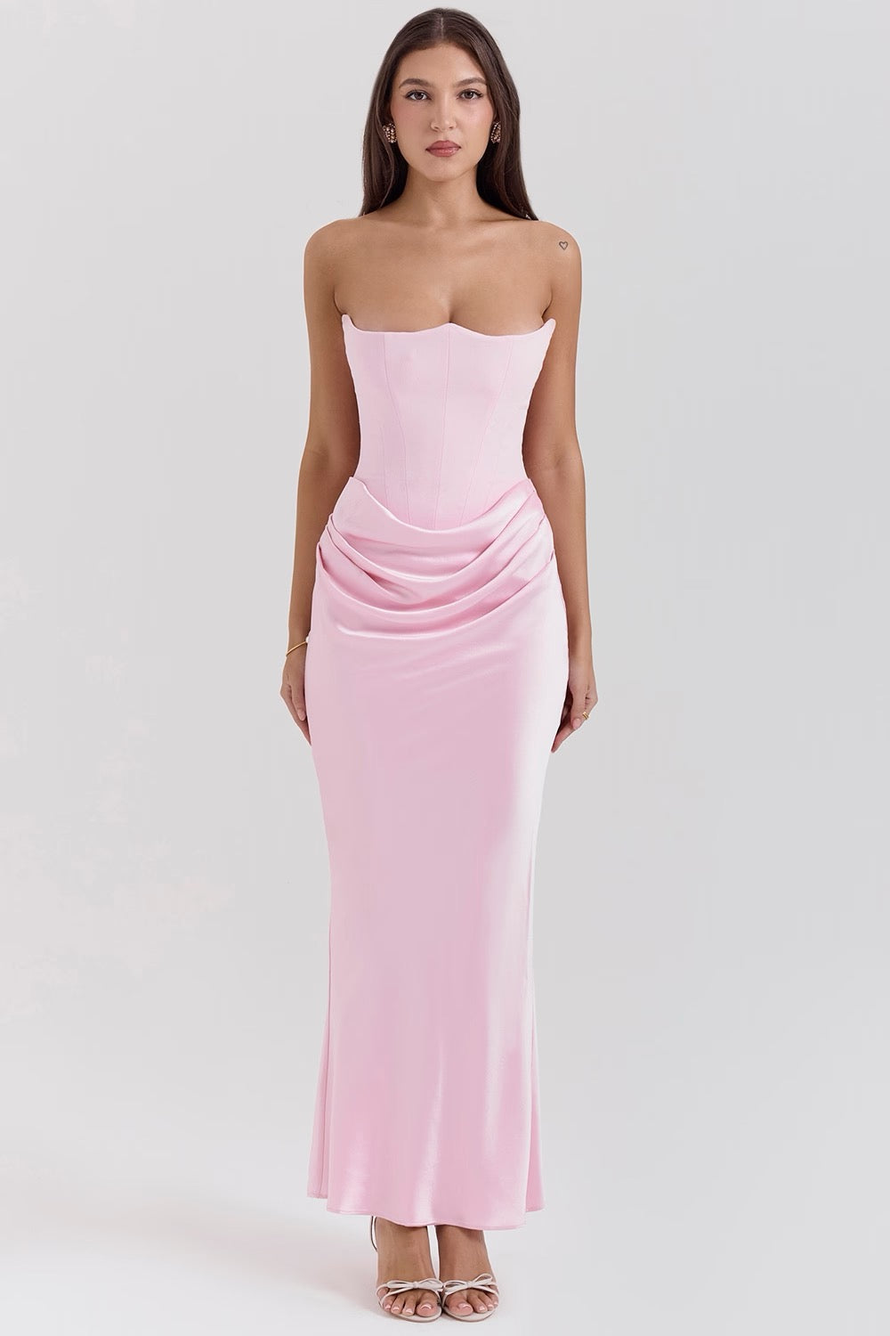 Aletheia | Wedding Guest Strapless Maxi Dress for Women