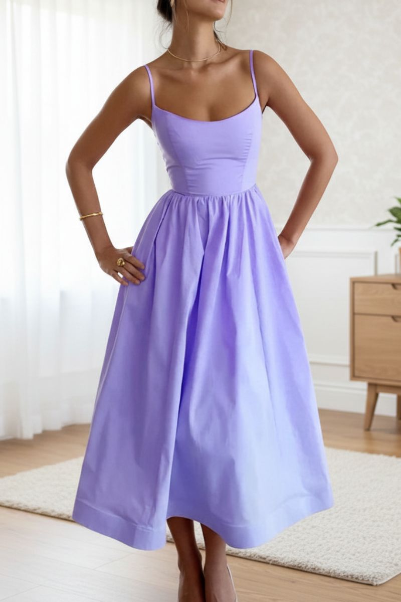Mandy | Sleeveless A-Line Midi Dress for Women