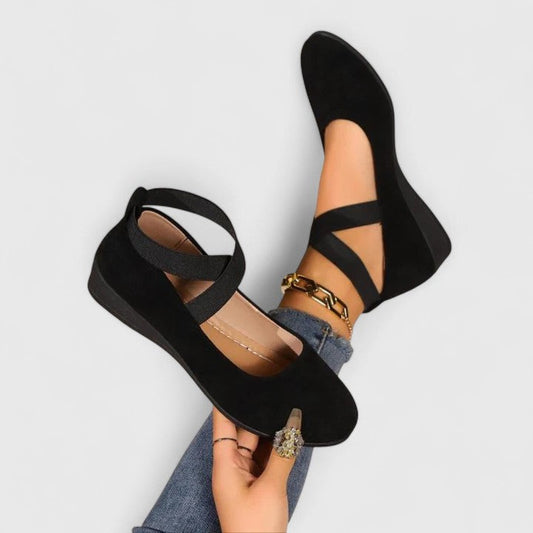 Alva | Ankle Strap Platform Wedge Shoes for Women