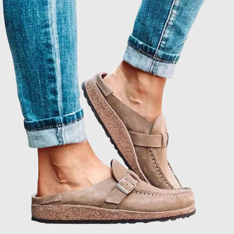 Kendra | Buckle Strap Mule Clogs for Women