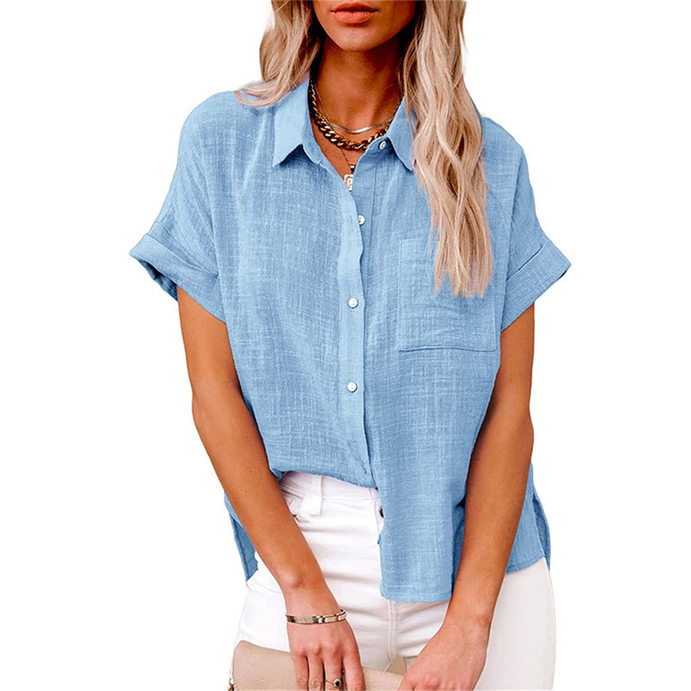 Marona | Button-Down Shirt with Short Sleeves for Women