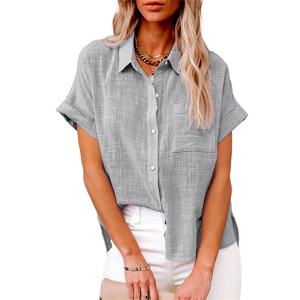 Marona | Button-Down Shirt with Short Sleeves for Women
