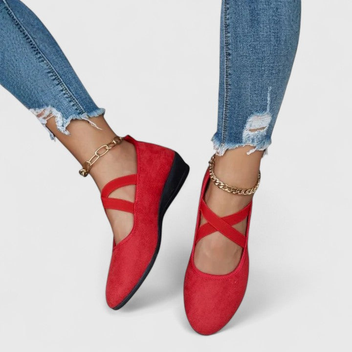 Alva | Ankle Strap Platform Wedge Shoes for Women