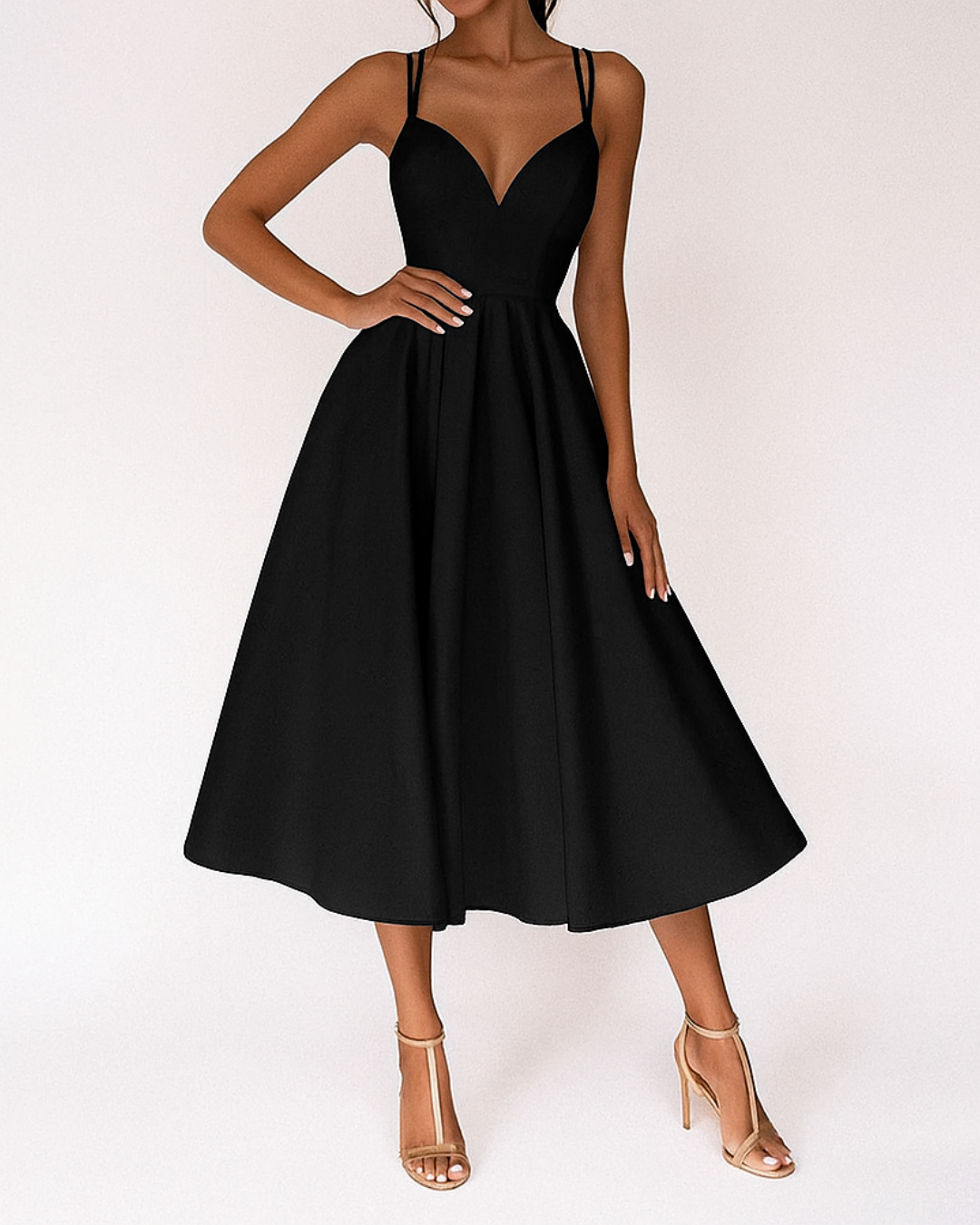 Daisy | Strappy Midi Wedding Guest Dress