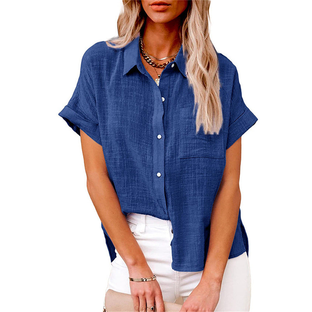 Marona | Button-Down Shirt with Short Sleeves for Women