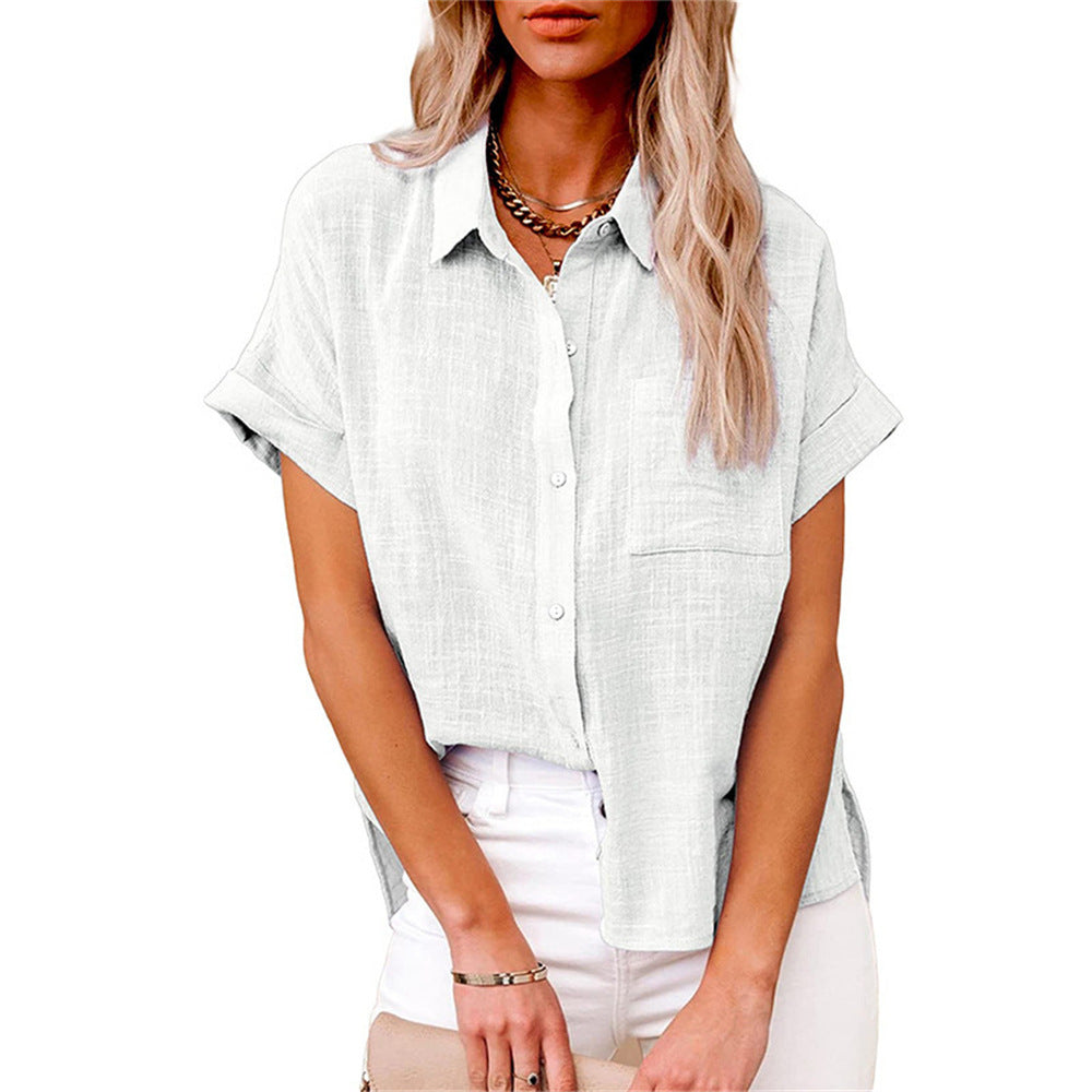 Marona | Button-Down Shirt with Short Sleeves for Women