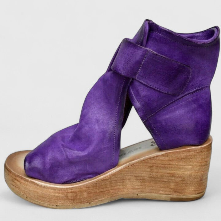 Jess | Wedge Sandals with Ankle Strap