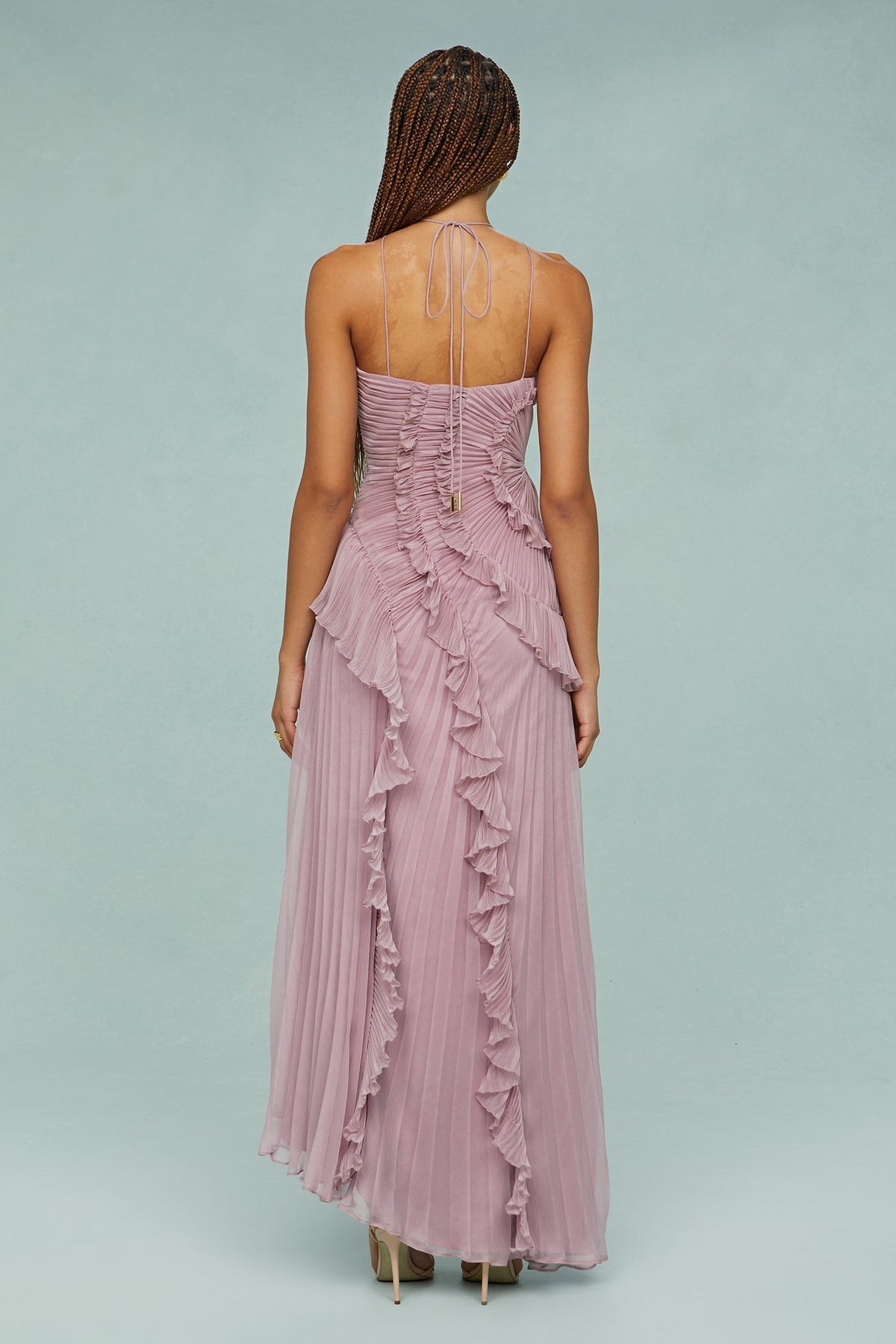Estelle | Wedding Guest Halterneck Maxi Dress for Women