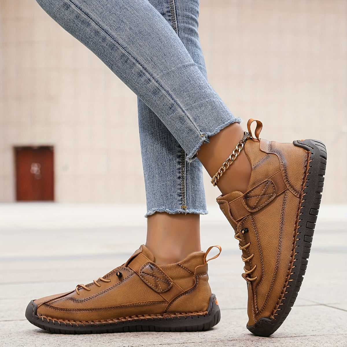 Renée | Lace-Up Ankle Sneakers for Women