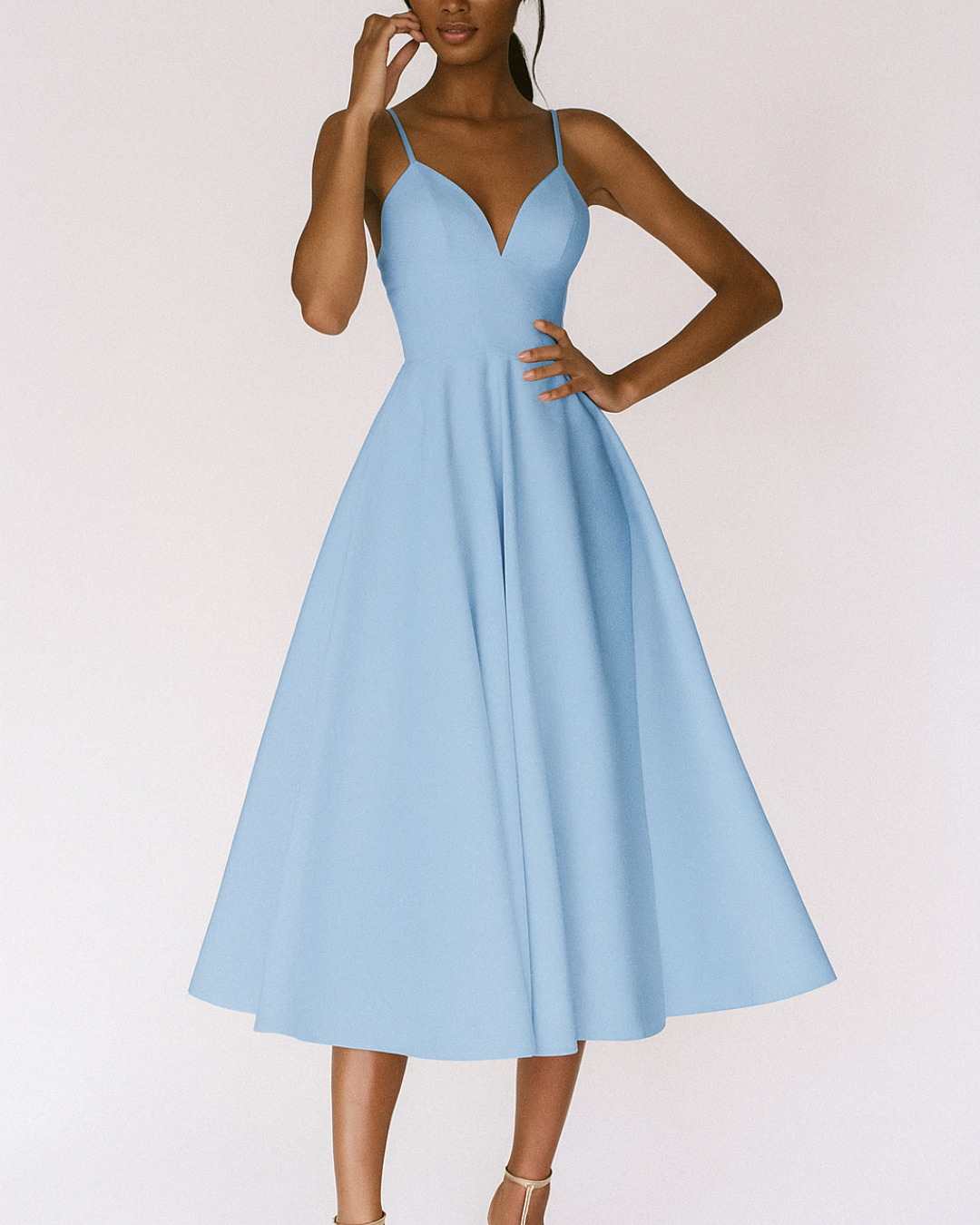 Daisy | Strappy Midi Wedding Guest Dress