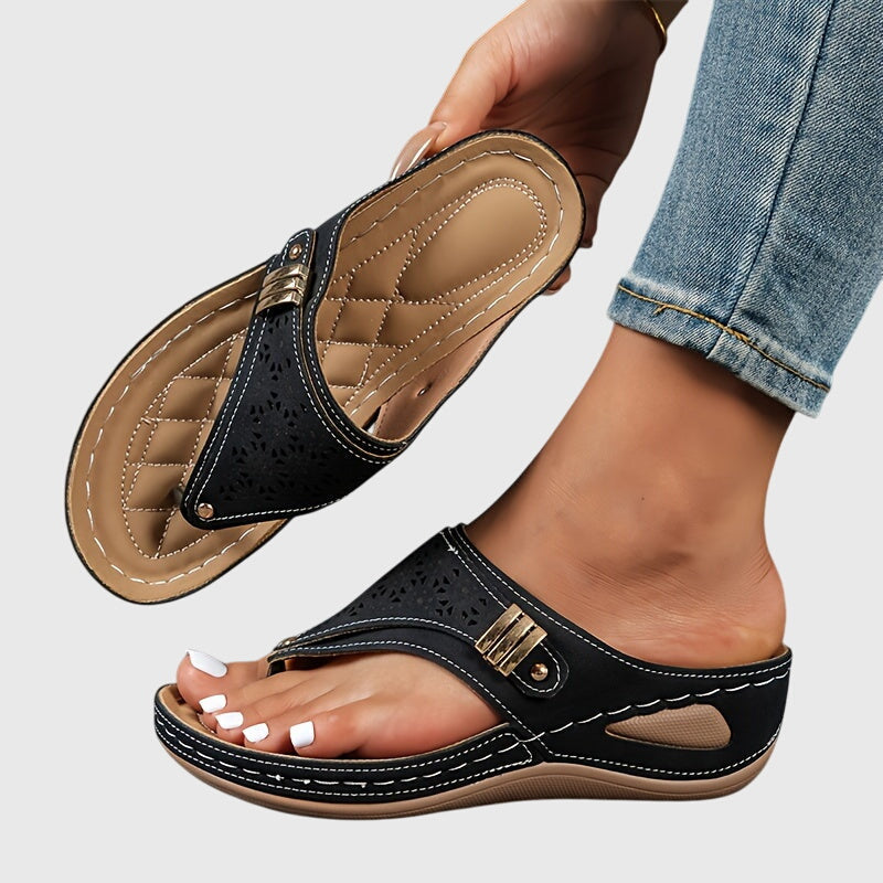 Livia | Platform Thong Sandals for Women