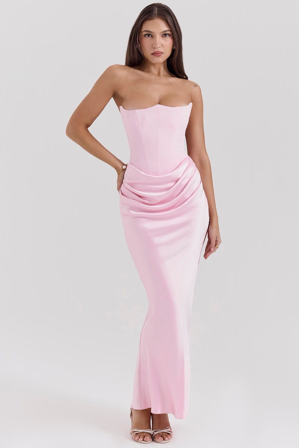 Aletheia | Wedding Guest Strapless Maxi Dress for Women