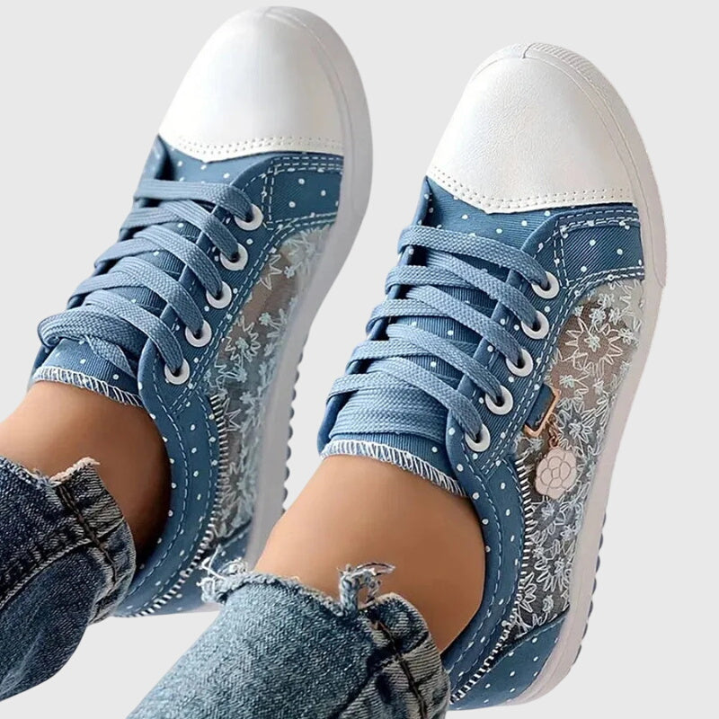 Elena | Lace-Up Platform Sneakers for Women