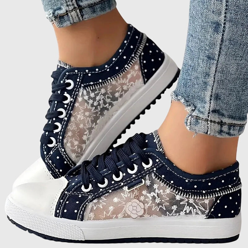Elena | Lace-Up Platform Sneakers for Women