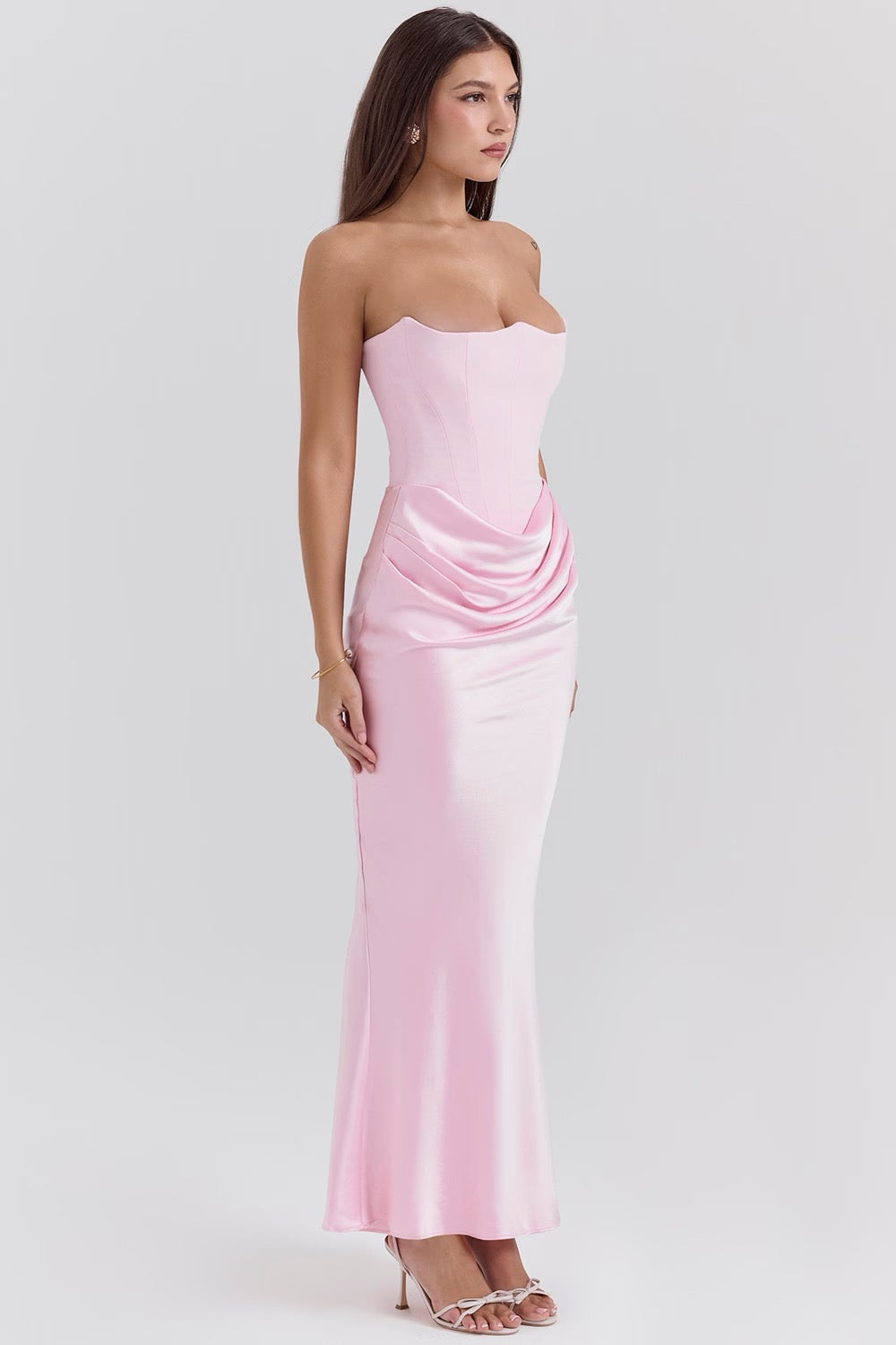 Aletheia | Wedding Guest Strapless Maxi Dress for Women