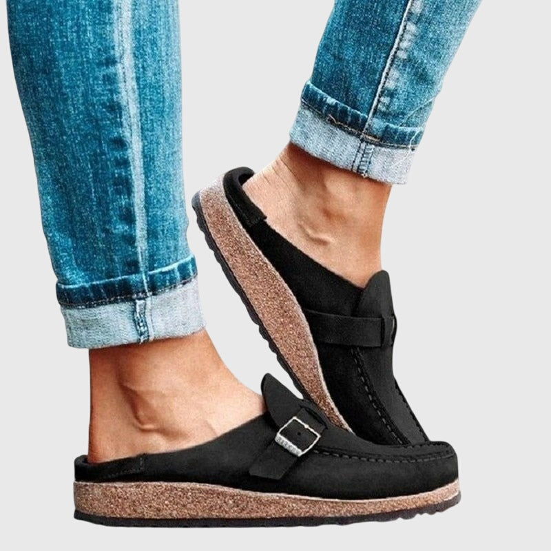 Kendra | Buckle Strap Mule Clogs for Women