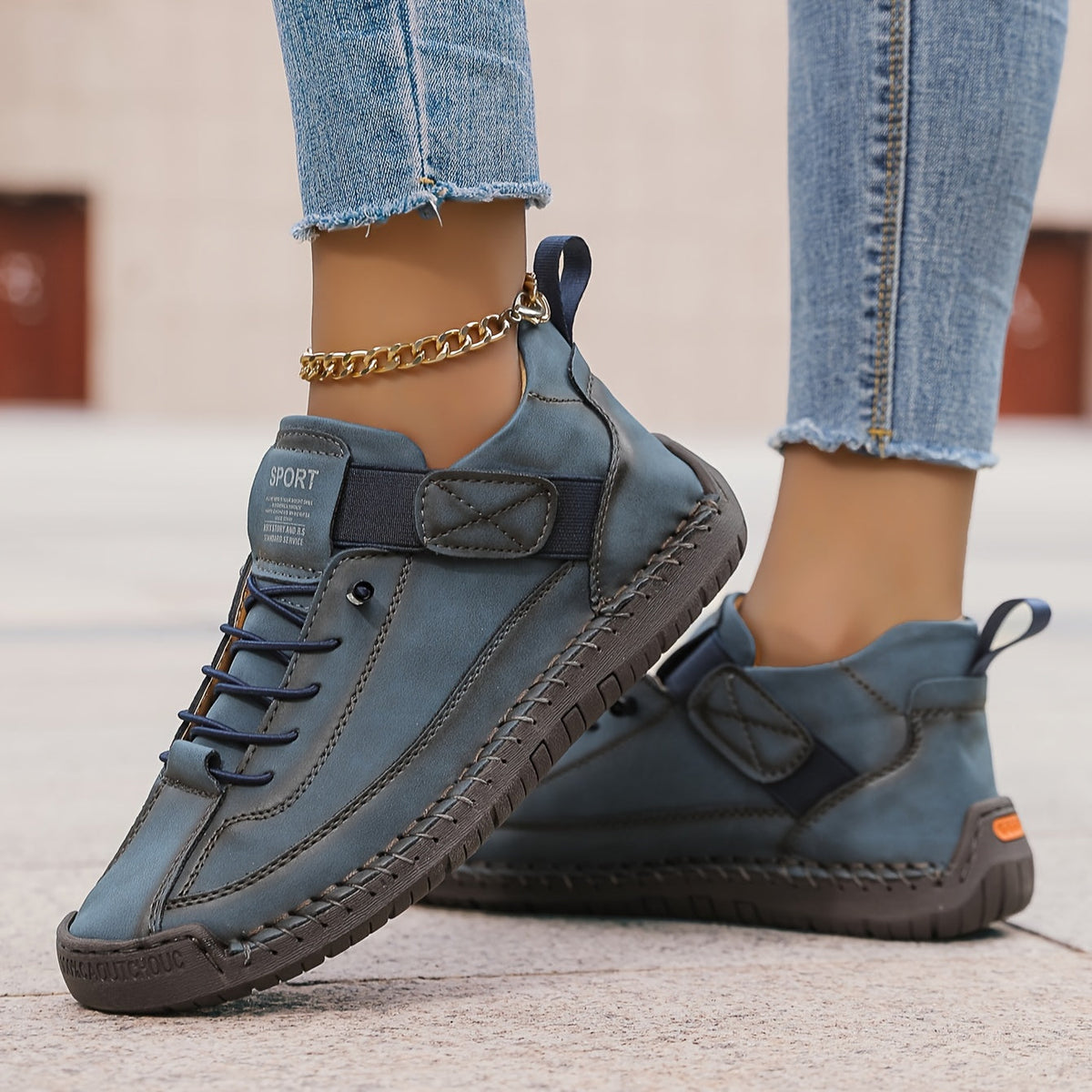 Renée | Lace-Up Ankle Sneakers for Women