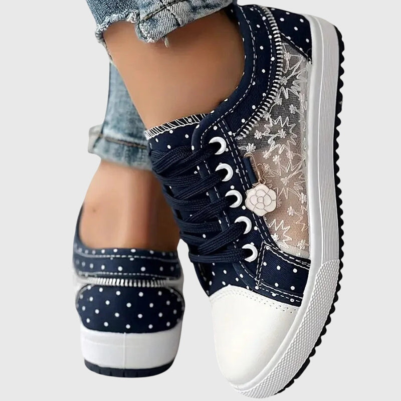 Elena | Lace-Up Platform Sneakers for Women