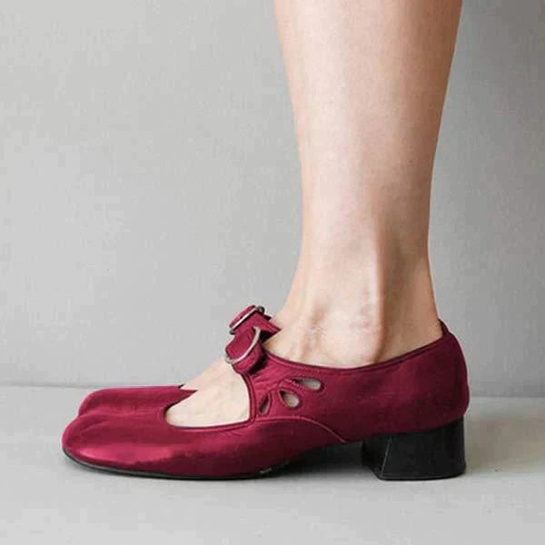 Elvina | Mary Jane Leather Flats for Women