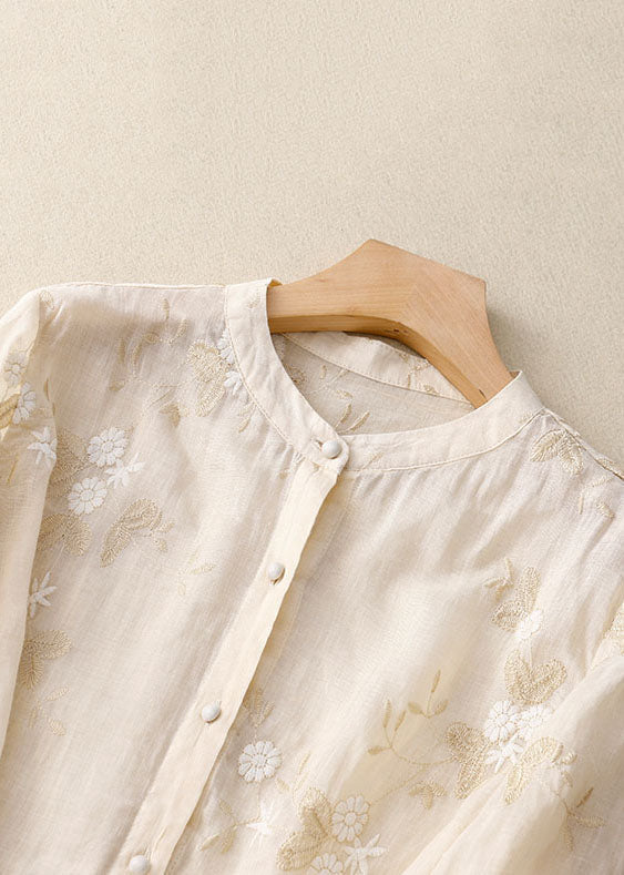 Lucetta | Floral Linen Blouse for Women