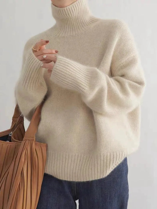 Dora | Roll Neck Cashmere Sweater for Women