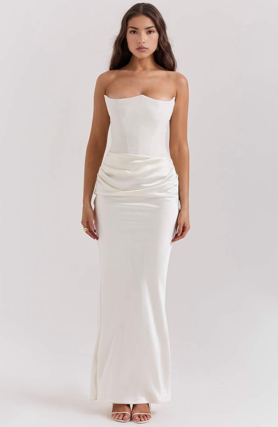 Aletheia | Wedding Guest Strapless Maxi Dress for Women