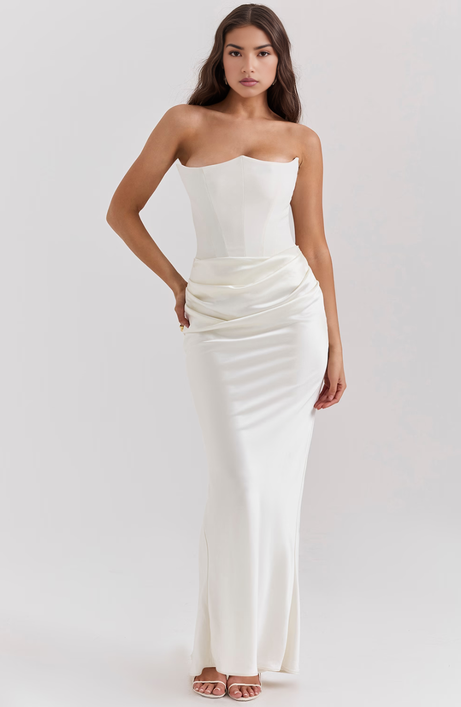 Aletheia | Wedding Guest Strapless Maxi Dress for Women