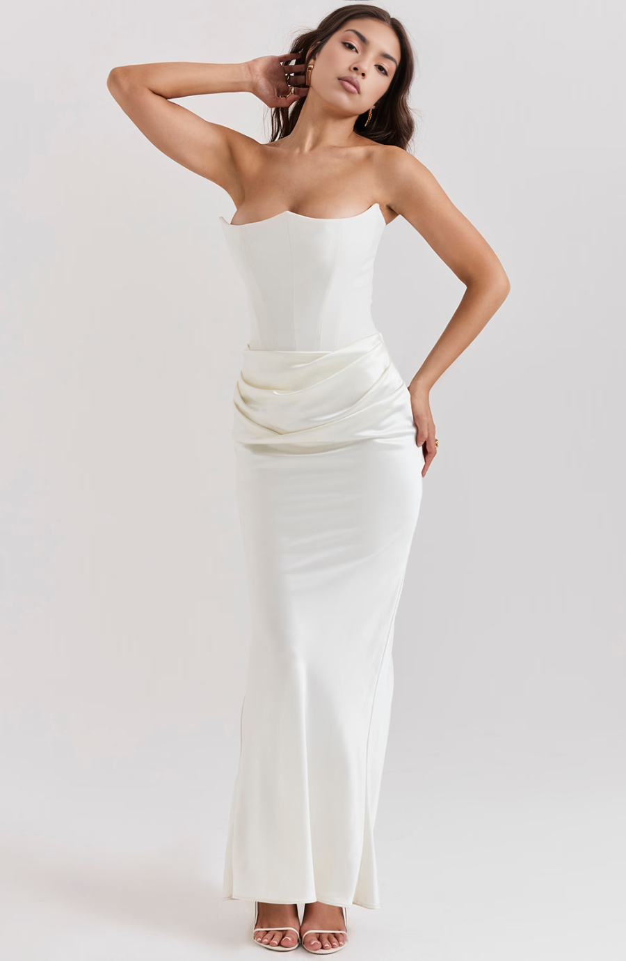 Aletheia | Wedding Guest Strapless Maxi Dress for Women
