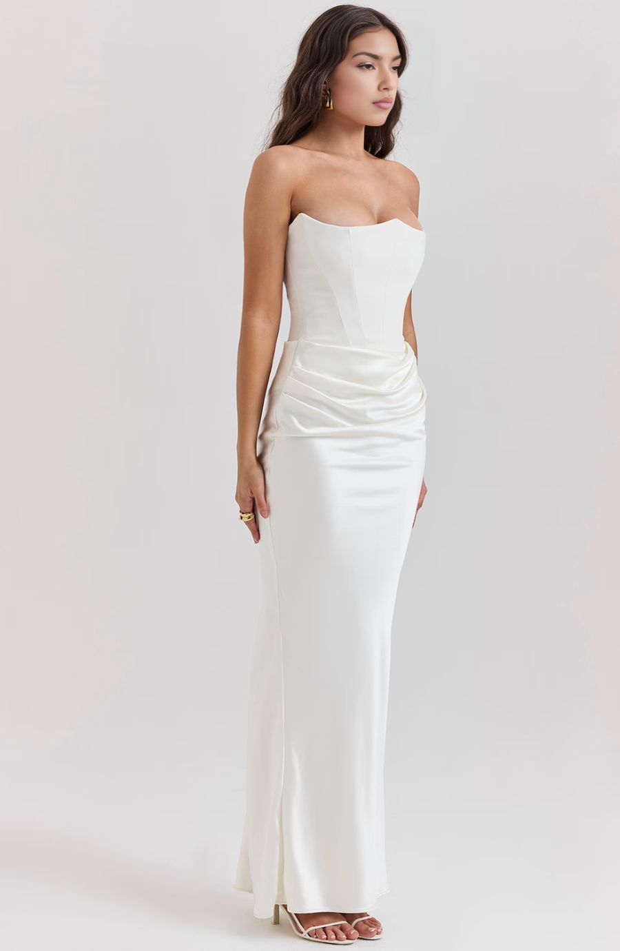 Aletheia | Wedding Guest Strapless Maxi Dress for Women