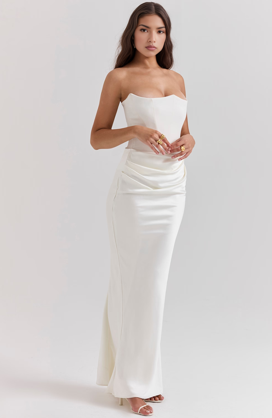 Aletheia | Wedding Guest Strapless Maxi Dress for Women