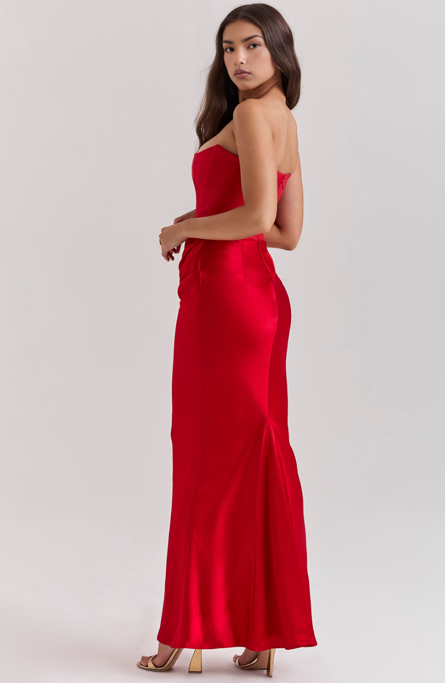 Aletheia | Wedding Guest Strapless Maxi Dress for Women