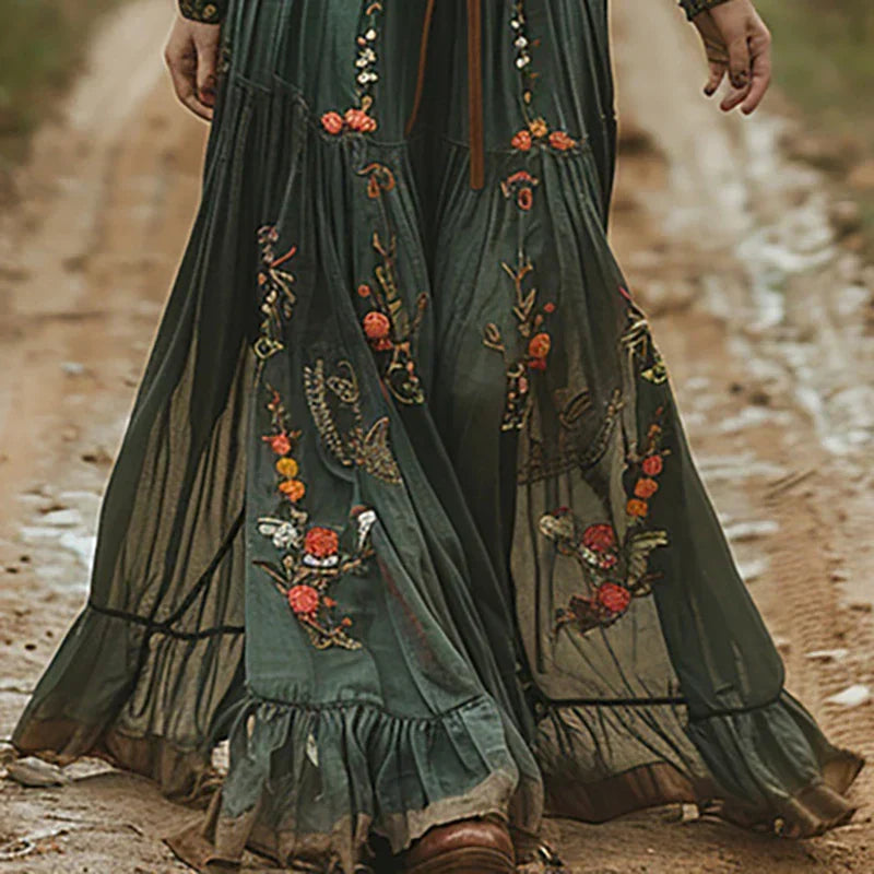Minka | Floral V-Neck Maxi Dress for Women