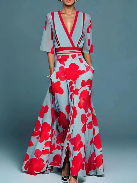 Kelly | Floral Pattern Maxi Dress