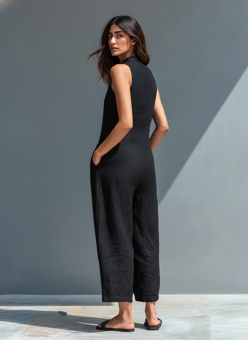 Lucinda | Wide Leg Sleeveless Jumpsuit for Women