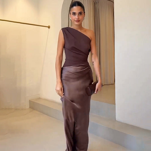 Maya | One-Shoulder Evening Wedding Guest Dress