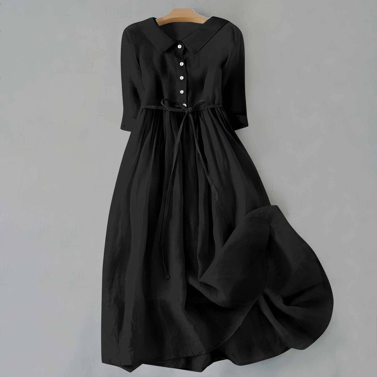 Abigail | Collared Button-Down Midi Dress for Women
