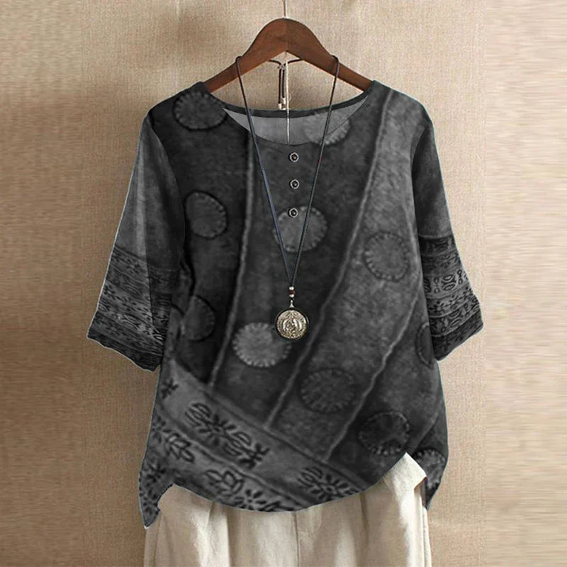 Sira | Floral Print Blouse with Oversized Fit for Women
