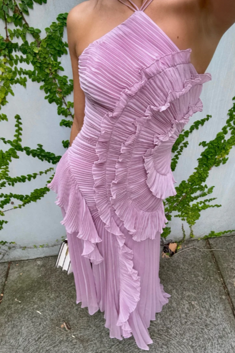 Estelle | Wedding Guest Halterneck Maxi Dress for Women